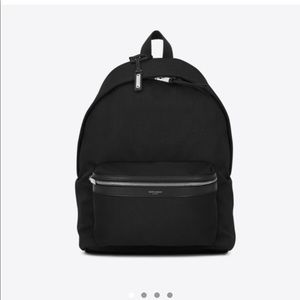 YSL city canvas backpack